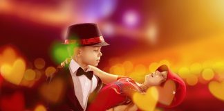 Our spotlight, the orange desk lamp children dancing