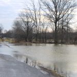 Use caution as flood waters recede Flooded roadway