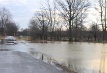 Use caution as flood waters recede Flooded roadway