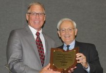 Former Ohio Pork Council executive Dick Isler honored Dick Isler and Dr. Lonnie King