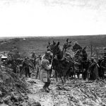 Tragic fate of many horses in World War I Stuck American ammunition wagon