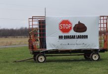 Wayne Co. residents share disdain for Wiles Lagoon Quasar Wiles Lagoon opposition wagon
