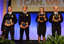 Ohio FFA presents state awards Ohio FFA star awards
