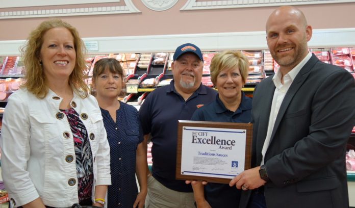 Traditions Sauces wins CIFT Excellence Award