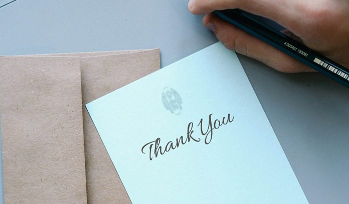 thank you note thank you note