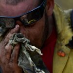 How to recognize and respond to signs of heat exhaustion, heat stroke sweaty, exhausted man