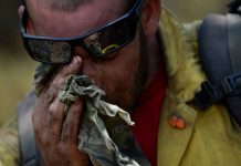 How to recognize and respond to signs of heat exhaustion, heat stroke sweaty, exhausted man