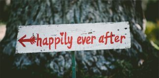 Summing up a true love story happily ever after sign