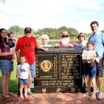 Seeing the Purple Heart monument in Florida with the Davis and Tenzek families