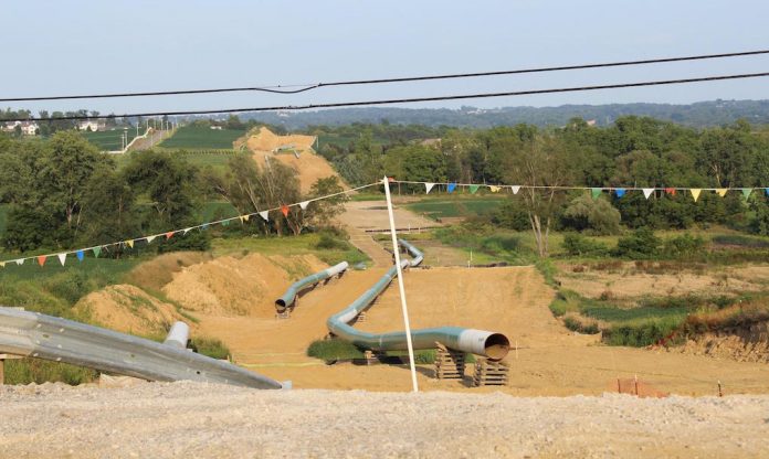 Pipeline construction Natural gas pipeline under construction