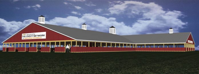 rendering of Portage County Fair building