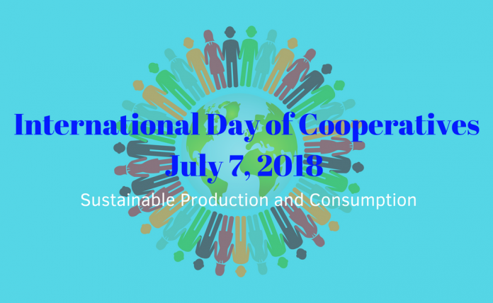 The 2018 International Day of Cooperatives Banner The 2018 International Day of Cooperatives Banner