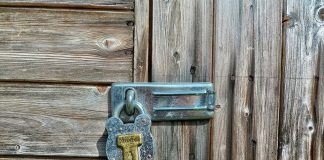 locked garden shed