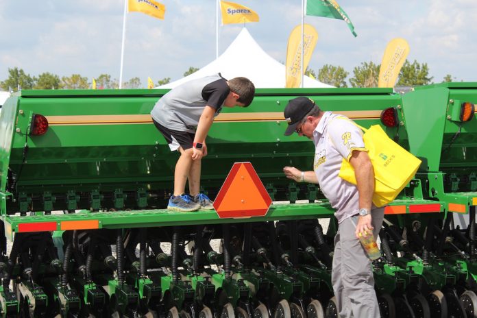 Looking at equipment Looking at equipment