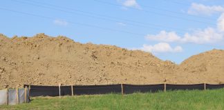 pipeline dirt pile