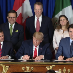 Trump celebrates major rewrite of North American trade rules USMDA, trade agreement, Canada, Mexico, U.S.
