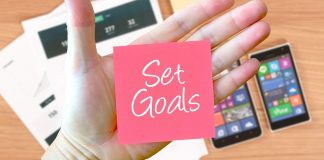 If you want to keep your goals, put them down in writing goals