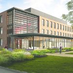 Rendition of the future Wooster Science Building.