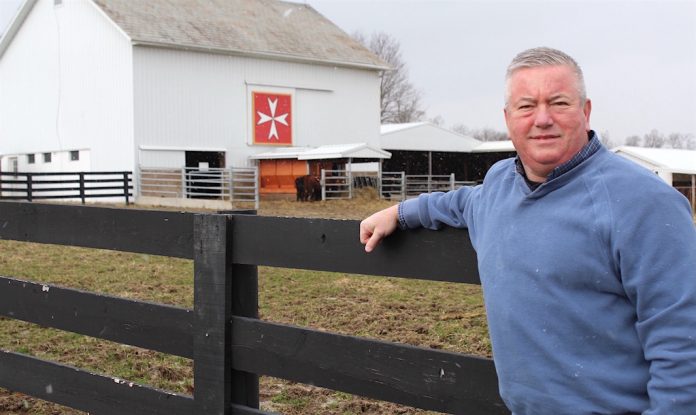 Sands pose Todd Sands, at Hope Farms in Muskingum County.