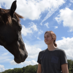 Paulina Oleinik gets a ‘kick’ out of Penn State Horse Barn living Paulina Oleinik