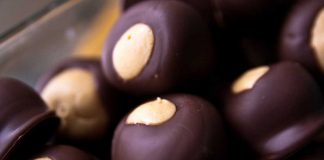Buckeye Candies in a bowl