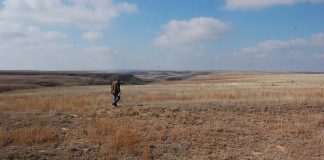 burnt pastures in Kansas