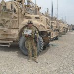 Deployed with Maj. Mark Stepuk Maj. Mark Stepuk in Afghanistan with his Farm and Dairy newspaper