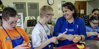 Extension class teaches teens with Down syndrome important skills University of Kentucky Teen Cuisine Class