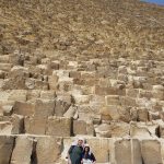 Visiting the pyramids at Giza with the Kuhns