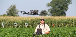 SmartFarm will build the farm of the future farmer flying drone