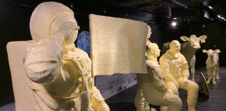 2019 Ohio State Fair butter display honors Apollo 11 mission 2019 ohio state fair butter sculpture