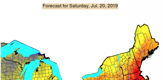 usda heat stress map