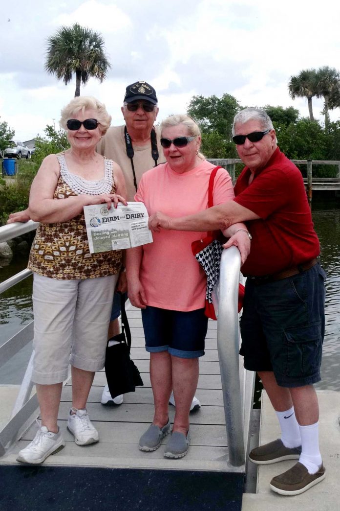 Sharon and Jim Genis, of Clinton, Ohio, and Jeneen and Paul Kubala, of Edinburg, Ohio, have been friends since the early 1970s. This year, both couples celebrated their 50th wedding anniversaries by vacationing together in Cocoa Beach, Florida, in May. We’re so glad they took us along!