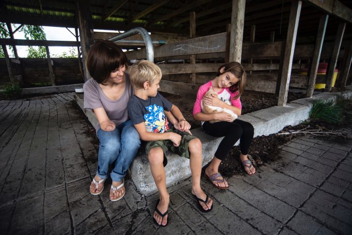julie prentice with children