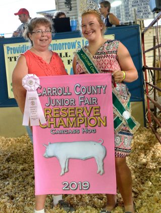2019 Carroll County Fair Sale Reserve Champion Hog Carcass