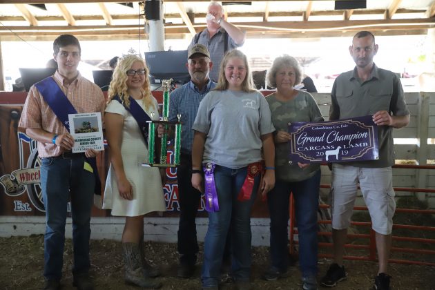 2019 Columbiana County Fair Grand Champion Carcass Lamb