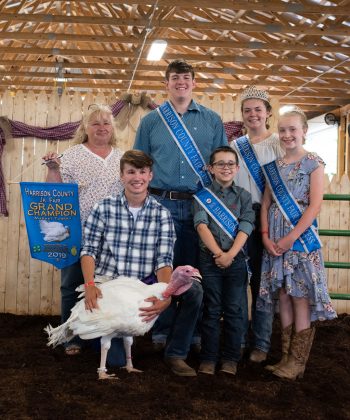 Bryan Blazeski’s grand champion market turkey sold to Bruce Oszust Excavating for $1,150.