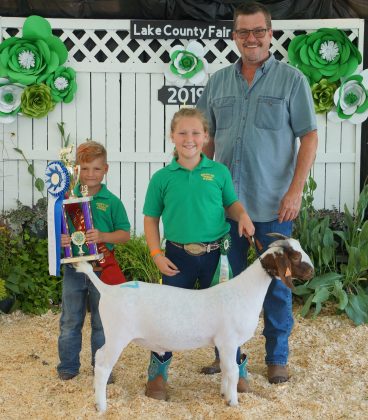 2019 Lake County Fair Reserve Champion Goat Project