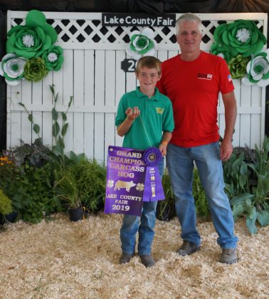 2019 Lake County Fair Grand Champion Carcass Hog