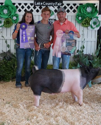 2019 Lake County Fair Reserve Champion Market Hog/Grand Champion Barrow