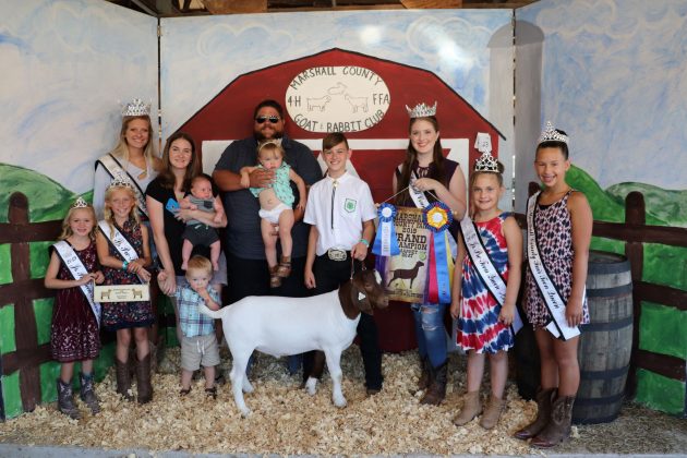 Marshall County 4-H and FFA Goat and Rabbit Club Sale Grand Champion Goat