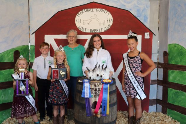 Marshall County 4-H and FFA Goat and Rabbit Club Sale Grand Champion Rabbits
