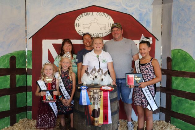 Marshall County 4-H and FFA Goat and Rabbit Club Sale Reserve Champion Rabbits