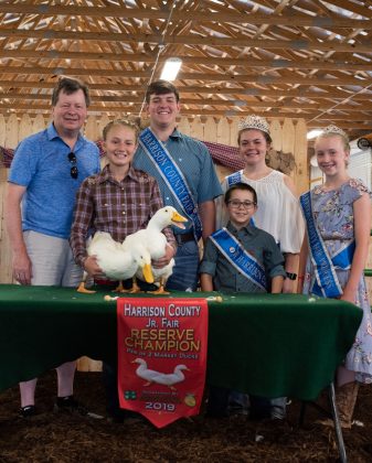 Lauren Doane’s reserve champion duck sold to Judge Matthew Puskarich for $1,000.