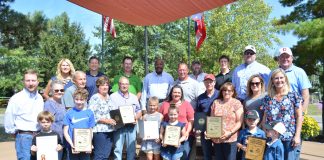 2019 Conservation Farm Family Awards group photo