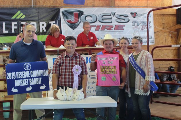 Belmont County Fair Reserve Champion Rabbits