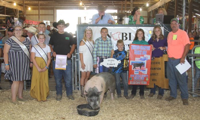 Noble County Fair Reserve Champion Hog