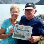 From Bristolville to Anchorage with the Johnsons Wayne and Marilyn Johnson, of Bristolville, Ohio, took a two-week cruise to Alaska with Farm and Dairy in August. They visited most of the port cities. This scenic picture of glaciers is in front of Portage Lake at the end of Turnagain Arms Bay southeast of Anchorage.