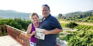 Mike Smyczek and Kalliopi Tsakoumagos took us to Samos Island in Greece. They visited a grape vineyard during harvest.