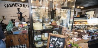 The inside of The Farmer's Rail